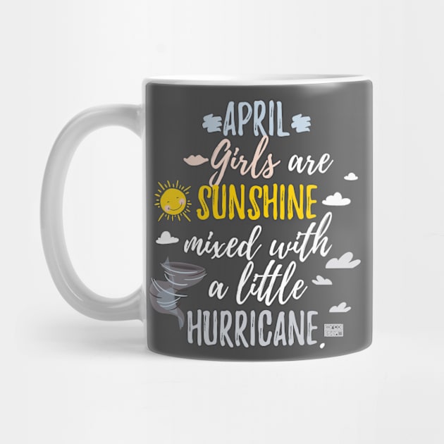 APRIL Girls Sunshine and Hurricane Birth Month by porcodiseno